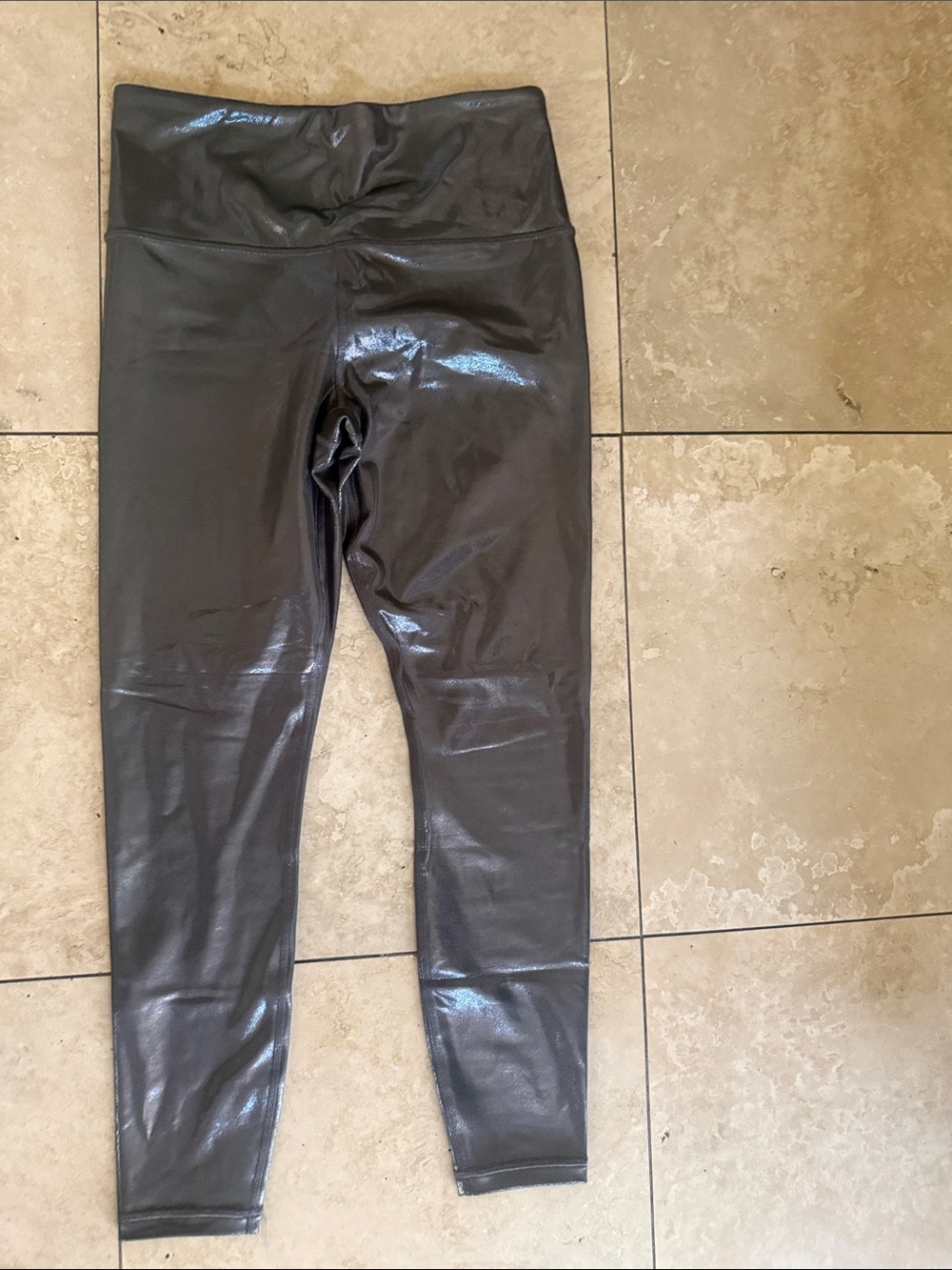 Athleta Shiny Charcoal High-Waist Leggings